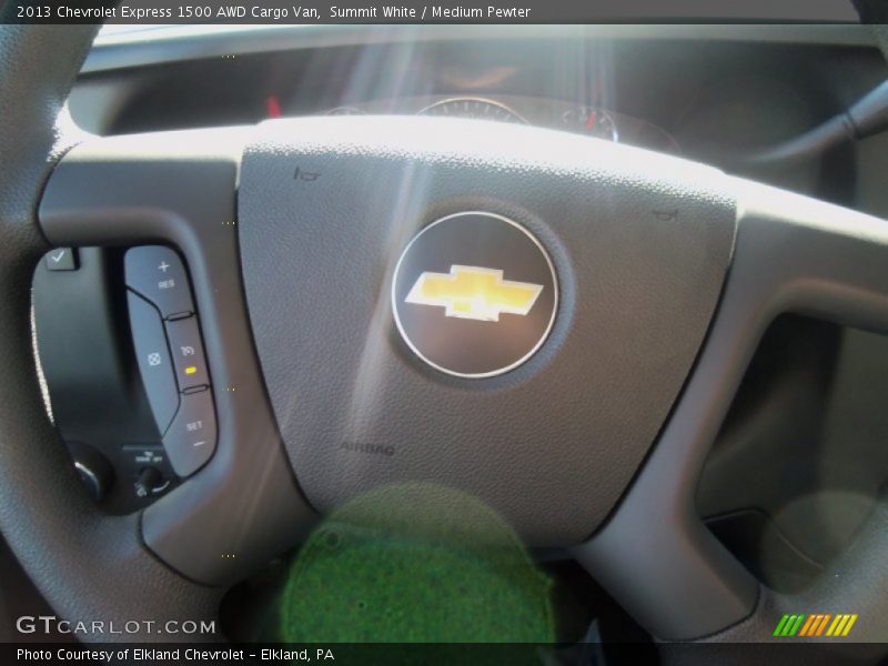 Summit White / Medium Pewter 2013 Chevrolet Express 1500 AWD Cargo Van
