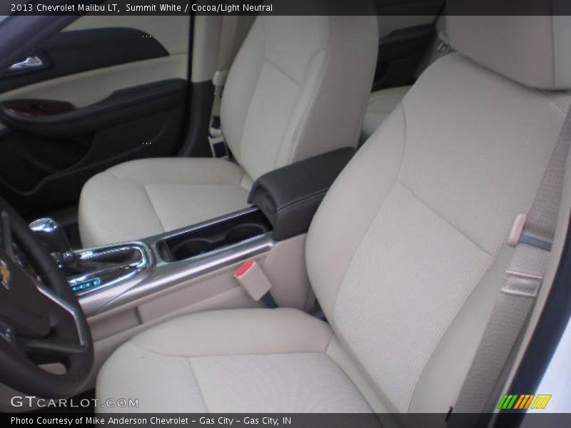Summit White / Cocoa/Light Neutral 2013 Chevrolet Malibu LT