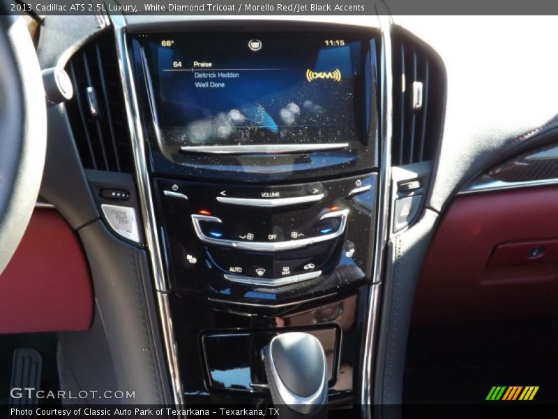 White Diamond Tricoat / Morello Red/Jet Black Accents 2013 Cadillac ATS 2.5L Luxury