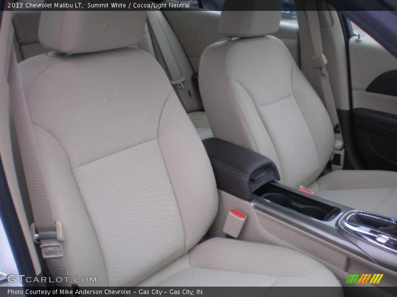 Summit White / Cocoa/Light Neutral 2013 Chevrolet Malibu LT