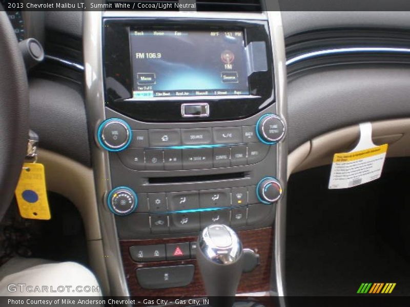 Summit White / Cocoa/Light Neutral 2013 Chevrolet Malibu LT