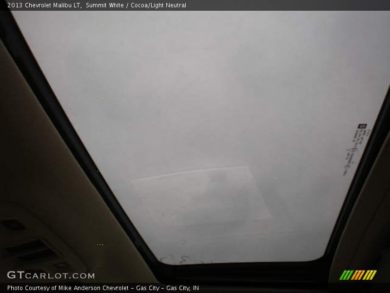 Summit White / Cocoa/Light Neutral 2013 Chevrolet Malibu LT