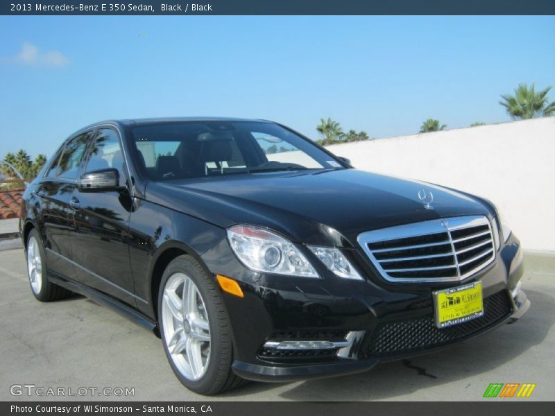 Black / Black 2013 Mercedes-Benz E 350 Sedan