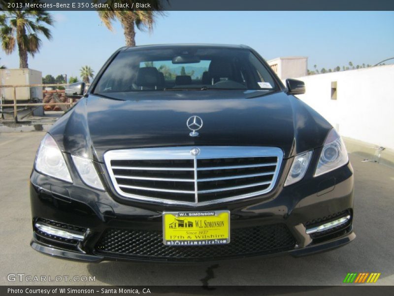 Black / Black 2013 Mercedes-Benz E 350 Sedan