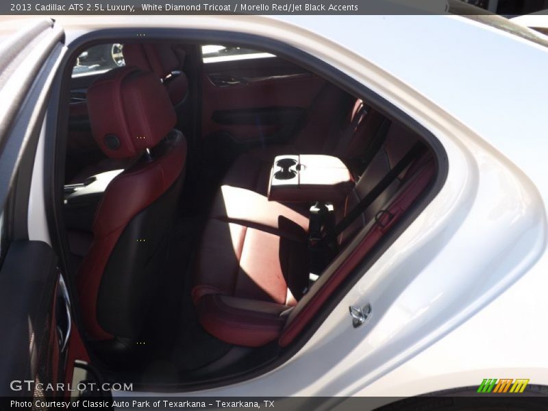 White Diamond Tricoat / Morello Red/Jet Black Accents 2013 Cadillac ATS 2.5L Luxury