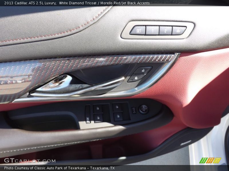 White Diamond Tricoat / Morello Red/Jet Black Accents 2013 Cadillac ATS 2.5L Luxury