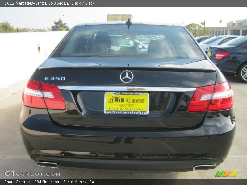 Black / Black 2013 Mercedes-Benz E 350 Sedan