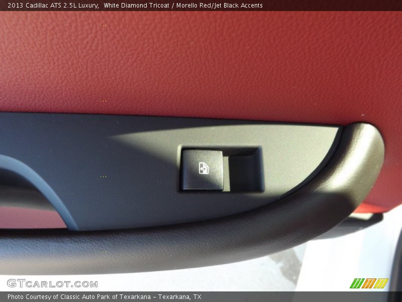 White Diamond Tricoat / Morello Red/Jet Black Accents 2013 Cadillac ATS 2.5L Luxury