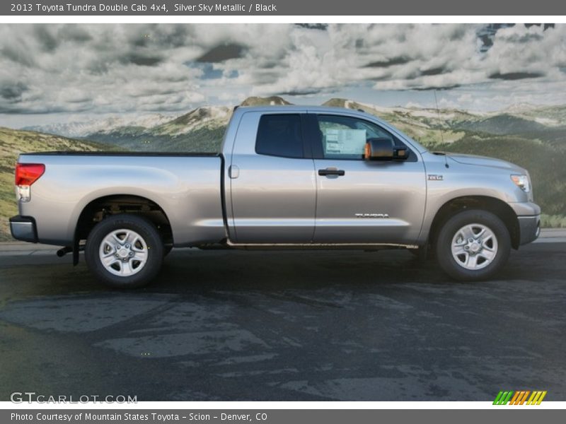 Silver Sky Metallic / Black 2013 Toyota Tundra Double Cab 4x4
