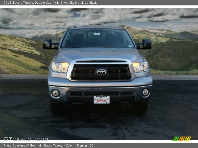 Silver Sky Metallic / Black 2013 Toyota Tundra Double Cab 4x4