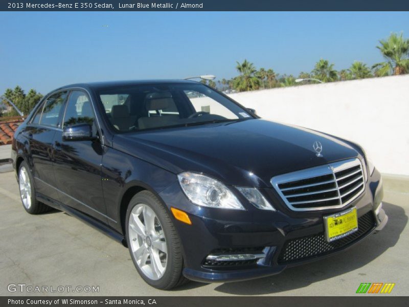 Lunar Blue Metallic / Almond 2013 Mercedes-Benz E 350 Sedan