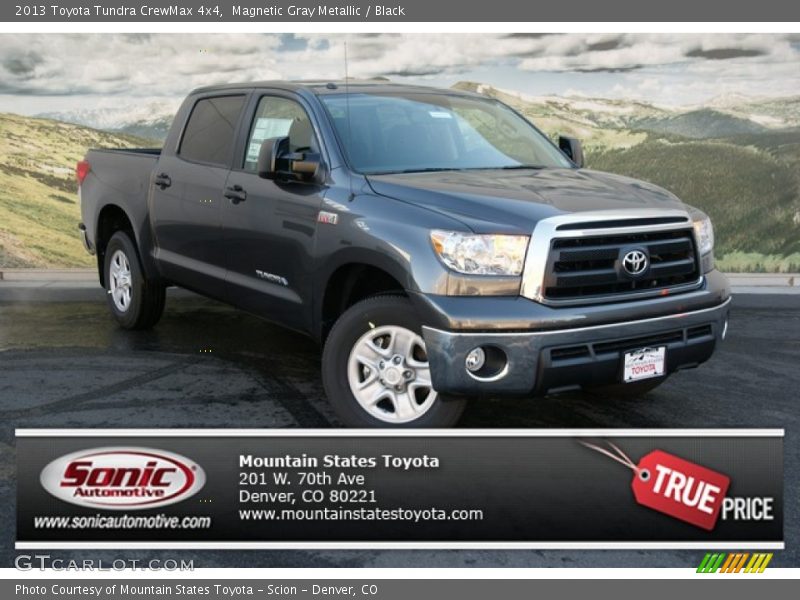 Magnetic Gray Metallic / Black 2013 Toyota Tundra CrewMax 4x4