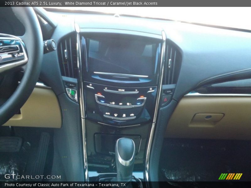 White Diamond Tricoat / Caramel/Jet Black Accents 2013 Cadillac ATS 2.5L Luxury