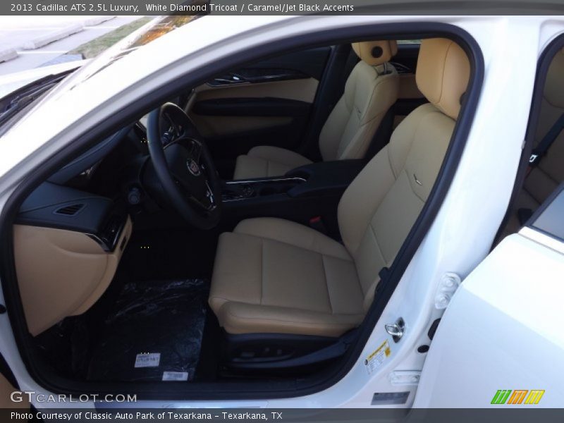 White Diamond Tricoat / Caramel/Jet Black Accents 2013 Cadillac ATS 2.5L Luxury