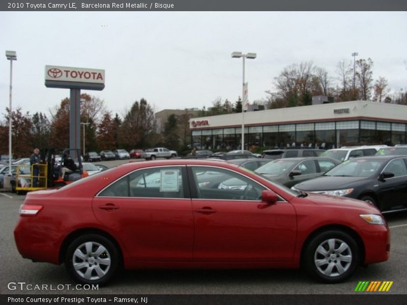 Barcelona Red Metallic / Bisque 2010 Toyota Camry LE