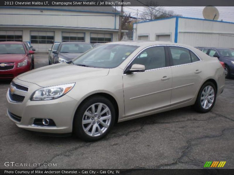 Champagne Silver Metallic / Jet Black/Titanium 2013 Chevrolet Malibu LT