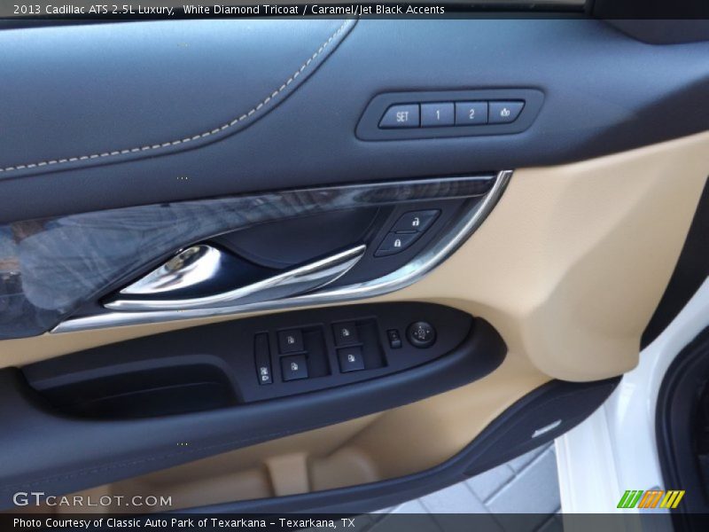 White Diamond Tricoat / Caramel/Jet Black Accents 2013 Cadillac ATS 2.5L Luxury