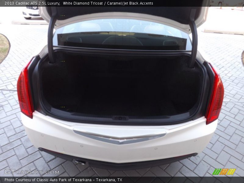 White Diamond Tricoat / Caramel/Jet Black Accents 2013 Cadillac ATS 2.5L Luxury