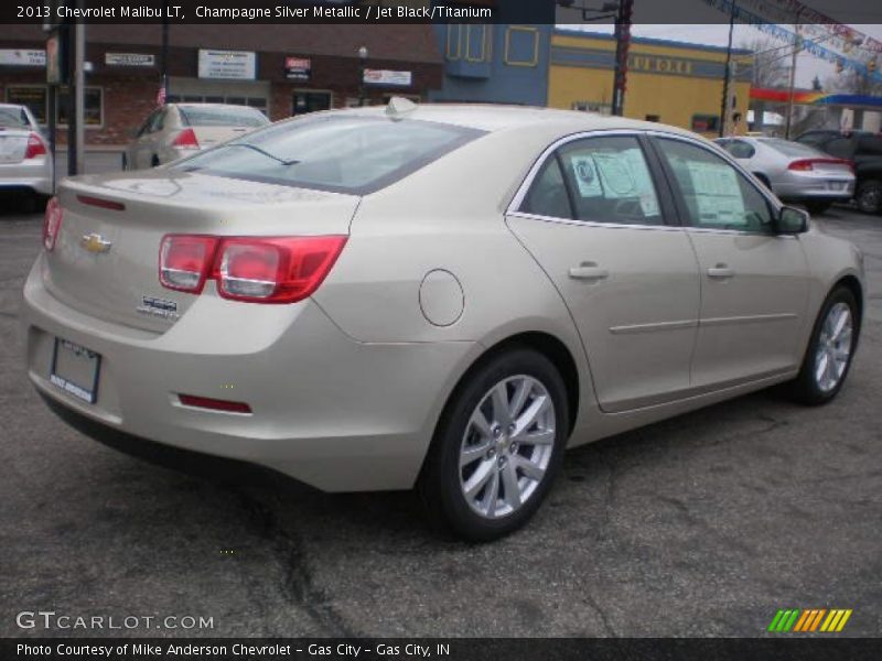 Champagne Silver Metallic / Jet Black/Titanium 2013 Chevrolet Malibu LT