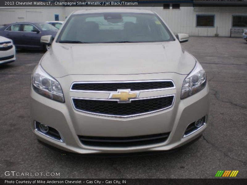 Champagne Silver Metallic / Jet Black/Titanium 2013 Chevrolet Malibu LT
