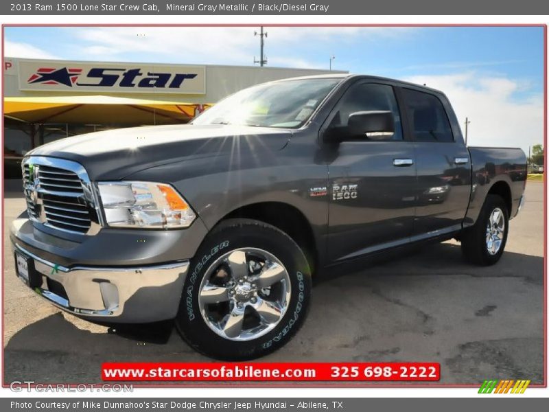 Mineral Gray Metallic / Black/Diesel Gray 2013 Ram 1500 Lone Star Crew Cab