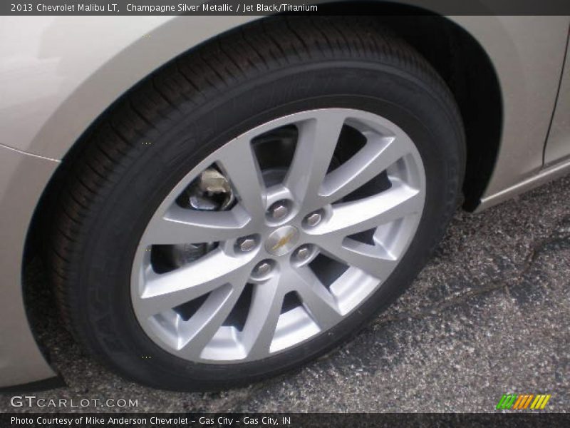 Champagne Silver Metallic / Jet Black/Titanium 2013 Chevrolet Malibu LT