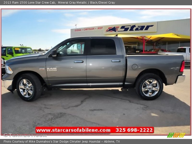 Mineral Gray Metallic / Black/Diesel Gray 2013 Ram 1500 Lone Star Crew Cab