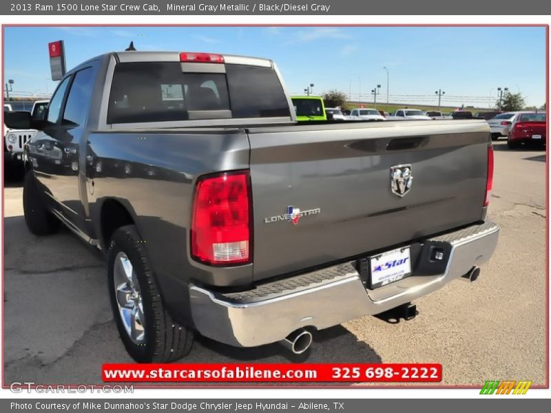 Mineral Gray Metallic / Black/Diesel Gray 2013 Ram 1500 Lone Star Crew Cab