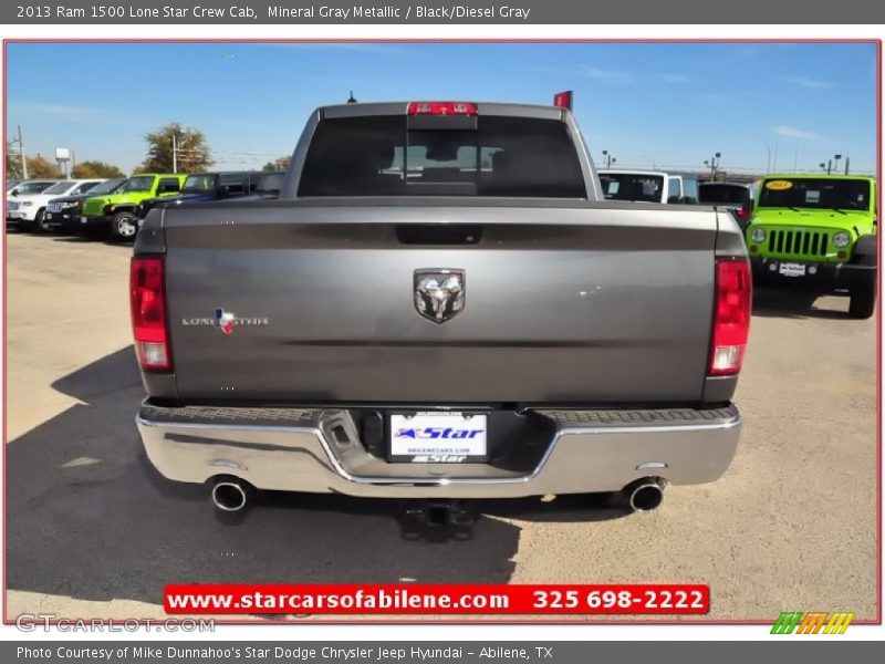 Mineral Gray Metallic / Black/Diesel Gray 2013 Ram 1500 Lone Star Crew Cab