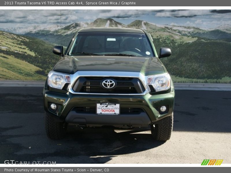 Spruce Green Mica / Graphite 2013 Toyota Tacoma V6 TRD Access Cab 4x4