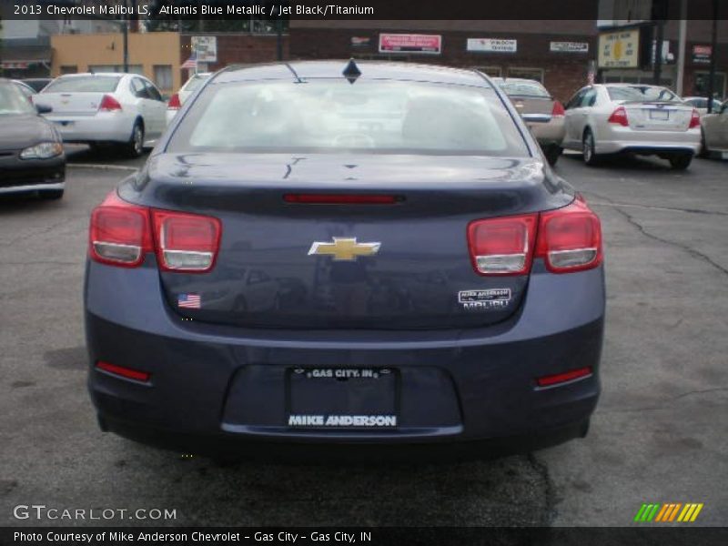 Atlantis Blue Metallic / Jet Black/Titanium 2013 Chevrolet Malibu LS