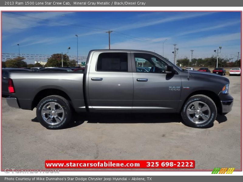 Mineral Gray Metallic / Black/Diesel Gray 2013 Ram 1500 Lone Star Crew Cab