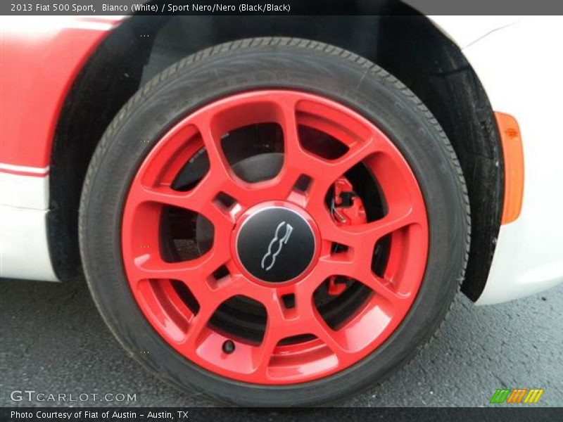 Bianco (White) / Sport Nero/Nero (Black/Black) 2013 Fiat 500 Sport