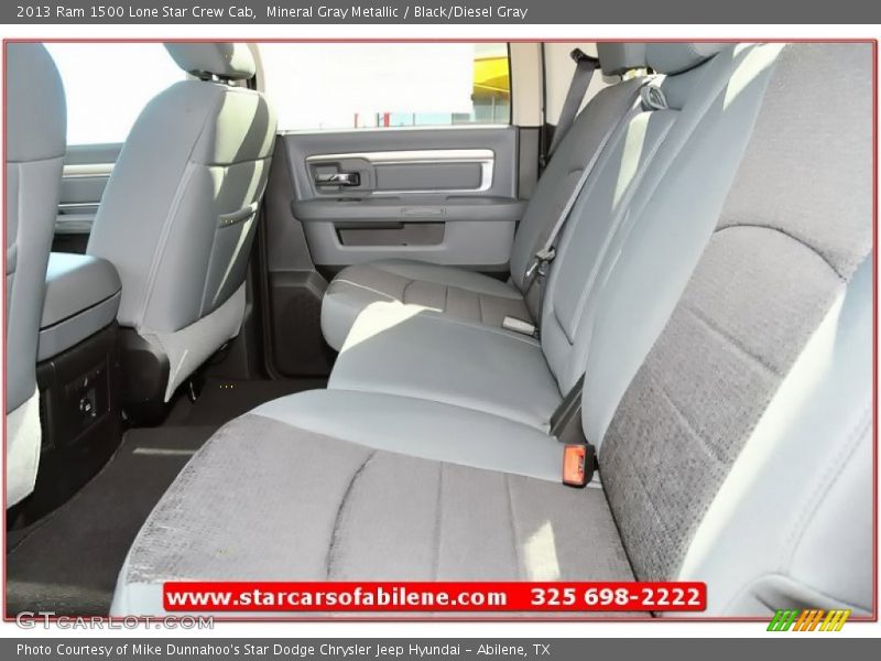 Mineral Gray Metallic / Black/Diesel Gray 2013 Ram 1500 Lone Star Crew Cab