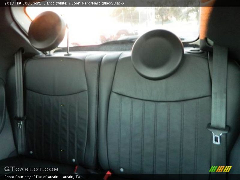 Bianco (White) / Sport Nero/Nero (Black/Black) 2013 Fiat 500 Sport