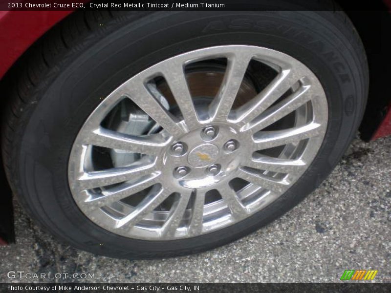 Crystal Red Metallic Tintcoat / Medium Titanium 2013 Chevrolet Cruze ECO