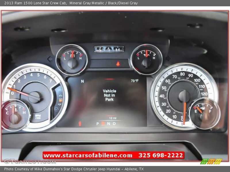 Mineral Gray Metallic / Black/Diesel Gray 2013 Ram 1500 Lone Star Crew Cab