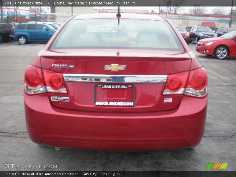 Crystal Red Metallic Tintcoat / Medium Titanium 2013 Chevrolet Cruze ECO