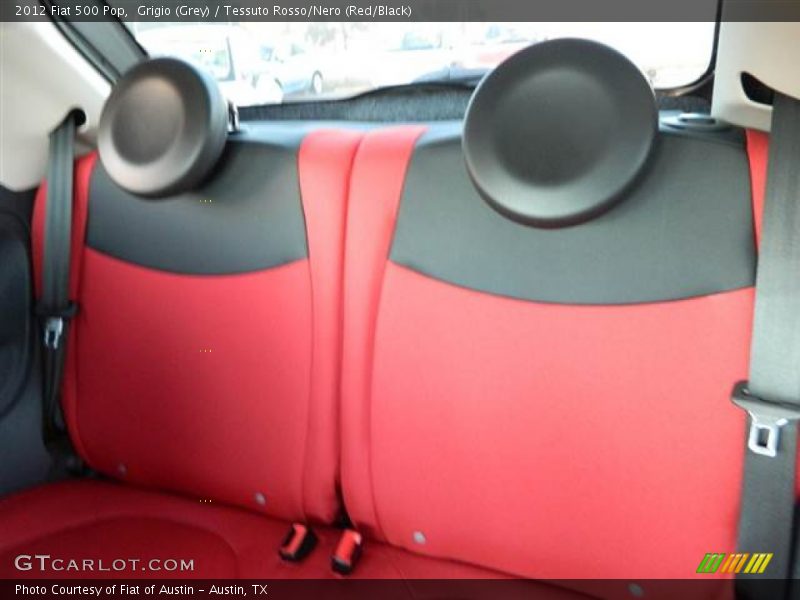 Grigio (Grey) / Tessuto Rosso/Nero (Red/Black) 2012 Fiat 500 Pop