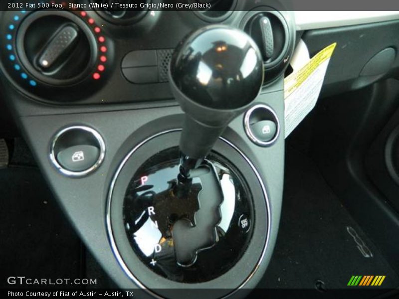 Bianco (White) / Tessuto Grigio/Nero (Grey/Black) 2012 Fiat 500 Pop