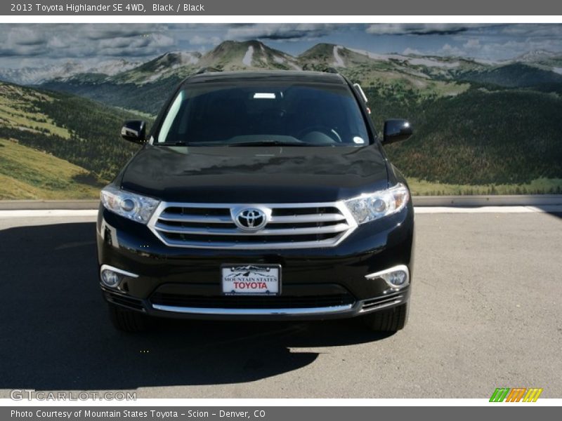 Black / Black 2013 Toyota Highlander SE 4WD