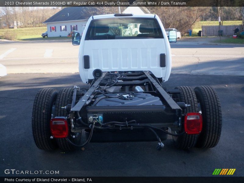 Summit White / Dark Titanium 2013 Chevrolet Silverado 3500HD WT Regular Cab 4x4 Dually Chassis