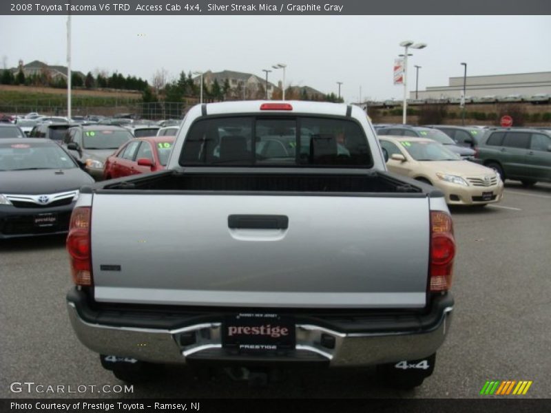 Silver Streak Mica / Graphite Gray 2008 Toyota Tacoma V6 TRD  Access Cab 4x4