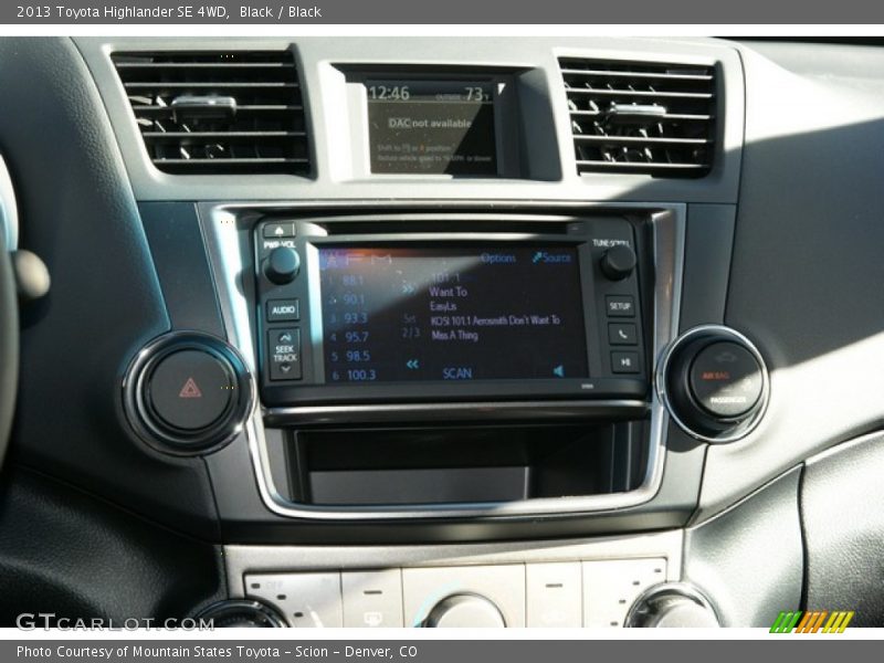 Black / Black 2013 Toyota Highlander SE 4WD
