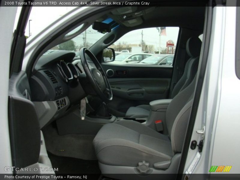 Silver Streak Mica / Graphite Gray 2008 Toyota Tacoma V6 TRD  Access Cab 4x4