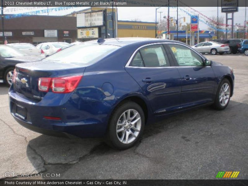 Blue Topaz Metallic / Jet Black/Titanium 2013 Chevrolet Malibu LT