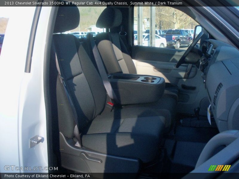 Summit White / Dark Titanium 2013 Chevrolet Silverado 3500HD WT Regular Cab 4x4 Dually Chassis