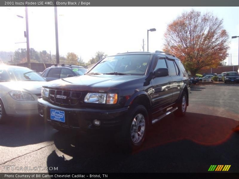 Ebony Black / Beige 2001 Isuzu Rodeo LSE 4WD