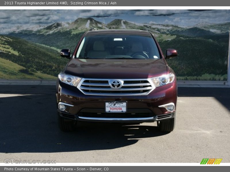 Sizzling Crimson Mica / Ash 2013 Toyota Highlander Limited 4WD