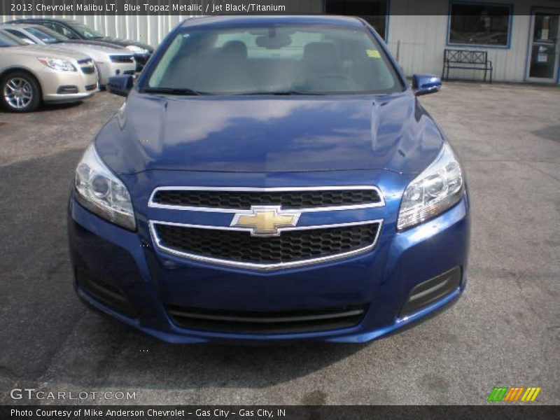 Blue Topaz Metallic / Jet Black/Titanium 2013 Chevrolet Malibu LT